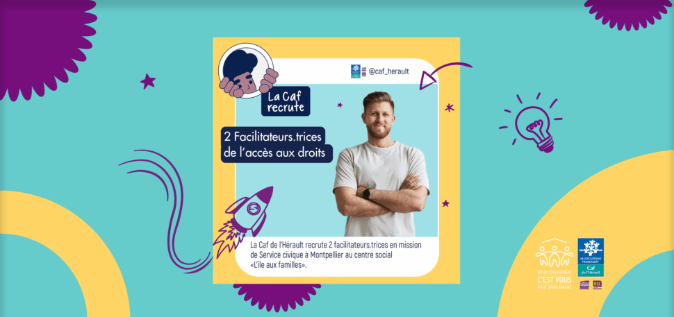 Mission Service Civique Facilitateur de l'accès aux droits au centre social :  L’Île aux Familles