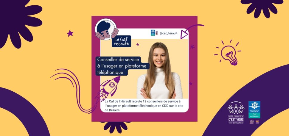 CDD – Conseiller.è.s de service à l’usager en plateforme téléphonique - Béziers