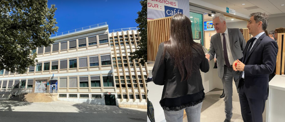 Le nouveau sous-préfet de Béziers en visite à la CAF de l'Hérault