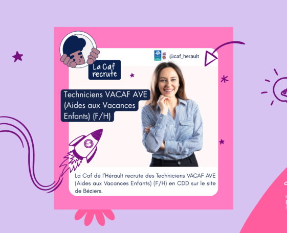 Techniciens.nes VACAF AVE (Aides aux Vacances Enfan ...
