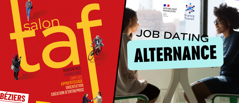 La Caf au TAF Béziers et job dating à Montpellier, 15-16 avril