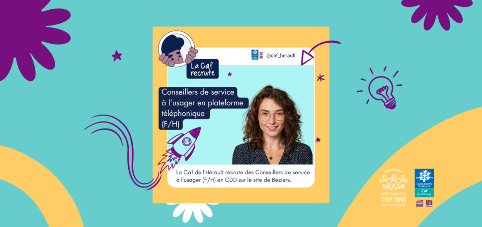 CDD – Conseiller.è.s de service à l’usager en plateforme téléphonique  - Béziers