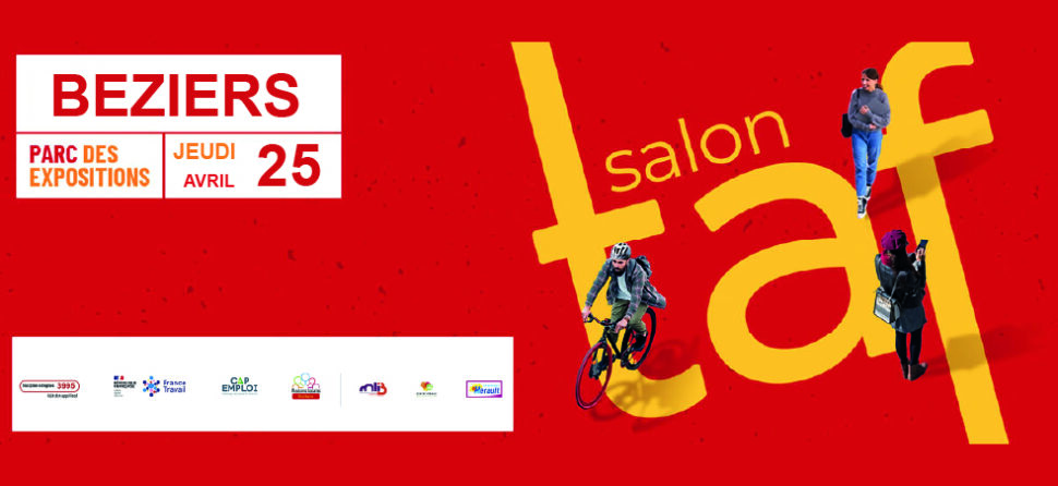 Venez à notre rencontre le jeudi 25 avril à l'occasion du salon du TAF de Béziers